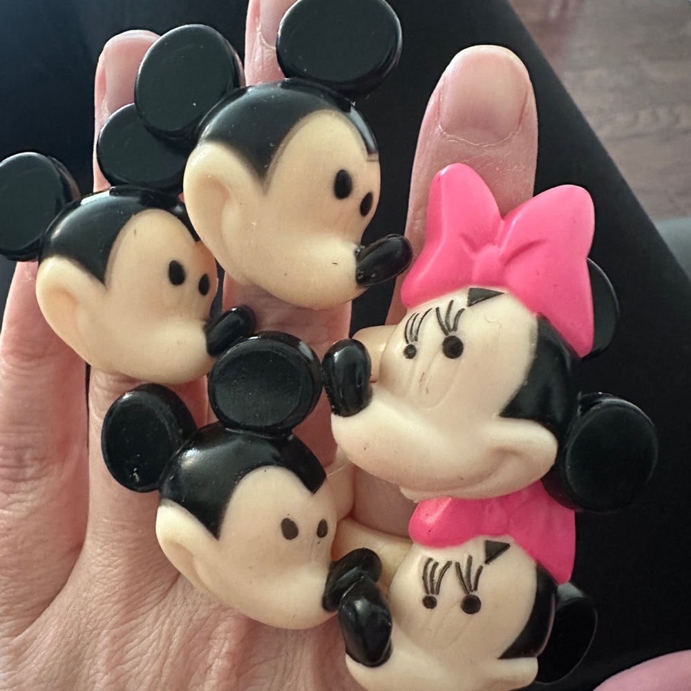 Vintage Minnie and Mickey Mouse Rings